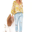  Impressionist Print Tassel Top