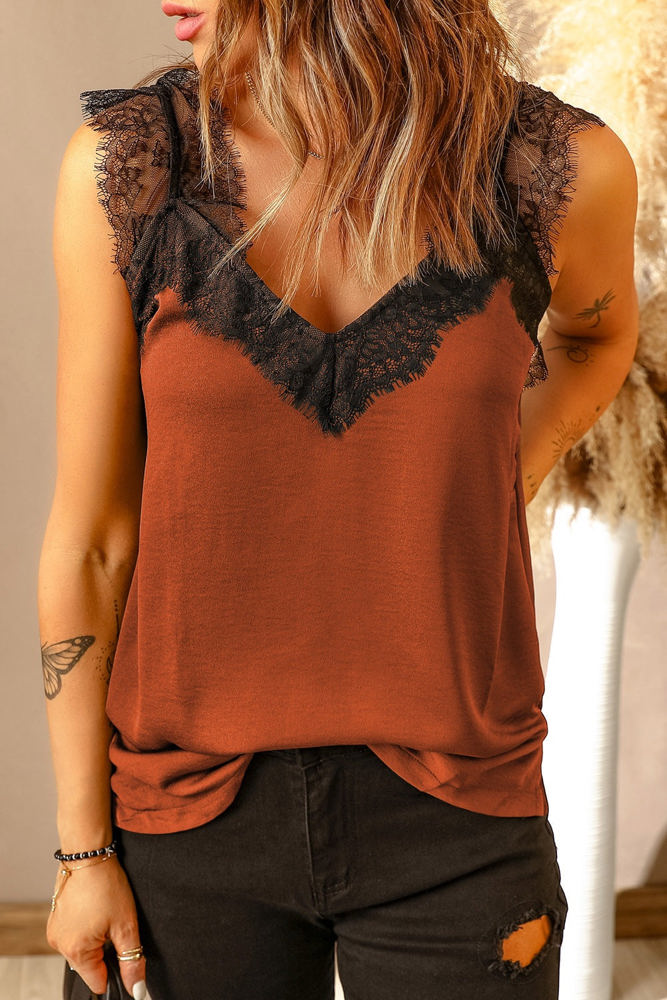 Gorgeous Lace Shoulder Top