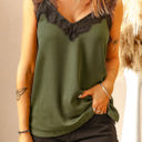 Medium Green Gorgeous Lace Shoulder Top