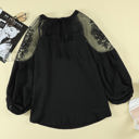 Small Black Splendid Lace Blouse