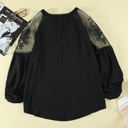 Small Black Splendid Lace Blouse