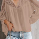 Large Pink Splendid Lace Blouse