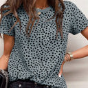  Short Sleeve Spotted Tee T Shirt Top