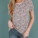  Short Sleeve Spotted Tee T Shirt Top