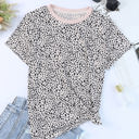  Short Sleeve Spotted Tee T Shirt Top