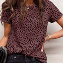  Short Sleeve Spotted Tee T Shirt Top