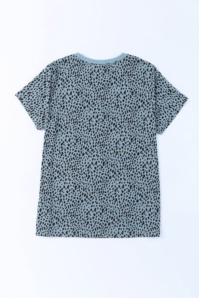 Short Sleeve Spotted Tee T Shirt Top