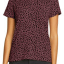 Large Red Short Sleeve Spotted Tee T Shirt Top