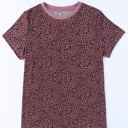 Small Red Short Sleeve Spotted Tee T Shirt Top