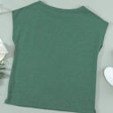 Small Green Side Slit Pocket Top