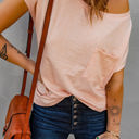 Large Pink Side Slit Pocket Top