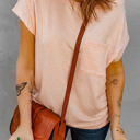 Small Pink Side Slit Pocket Top