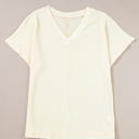 Small Apricot Crinkled Textured Wide Sleeve T Shirt Top