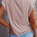 Small Pink Drop Shoulder Top