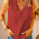 Large Red Eyelash Tank Top