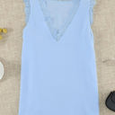 Small Sky Blue Eyelash Tank Top