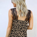 Small Leopard Sweet Lace Floral Tank