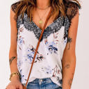 Small White Sweet Lace Floral Tank