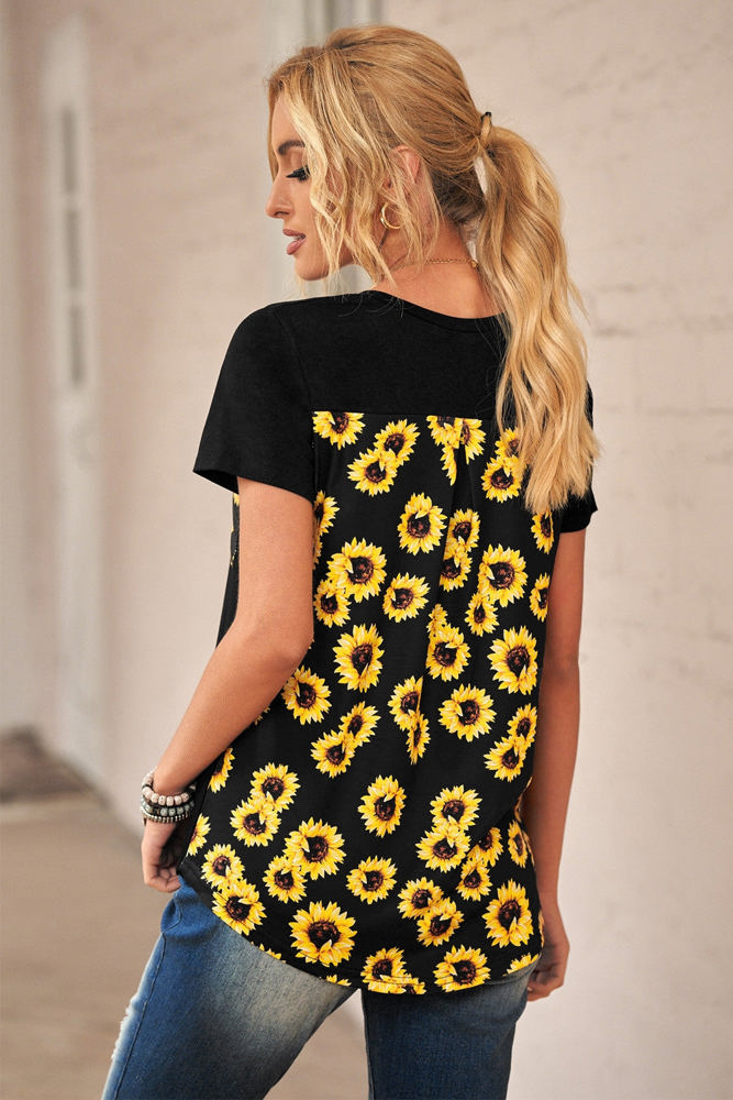 Printed Back Pocket Top