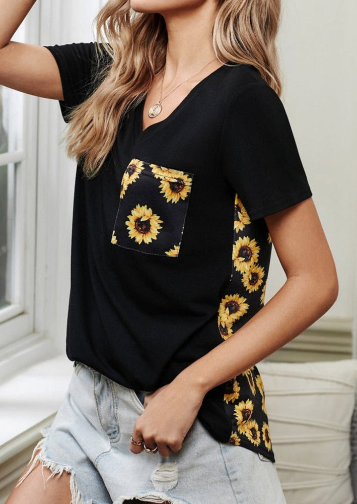 Printed Back Pocket Top