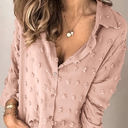 Large Khaki Fuzzy Dot Shirt