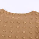 Small Brown Sleeveless Dotted Top