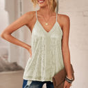 Large Ivory Racerback Sequin Tank