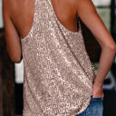 Small Pink Racerback Sequin Tank