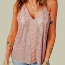 Small Pink Racerback Sequin Tank