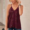 Small Red Racerback Sequin Tank