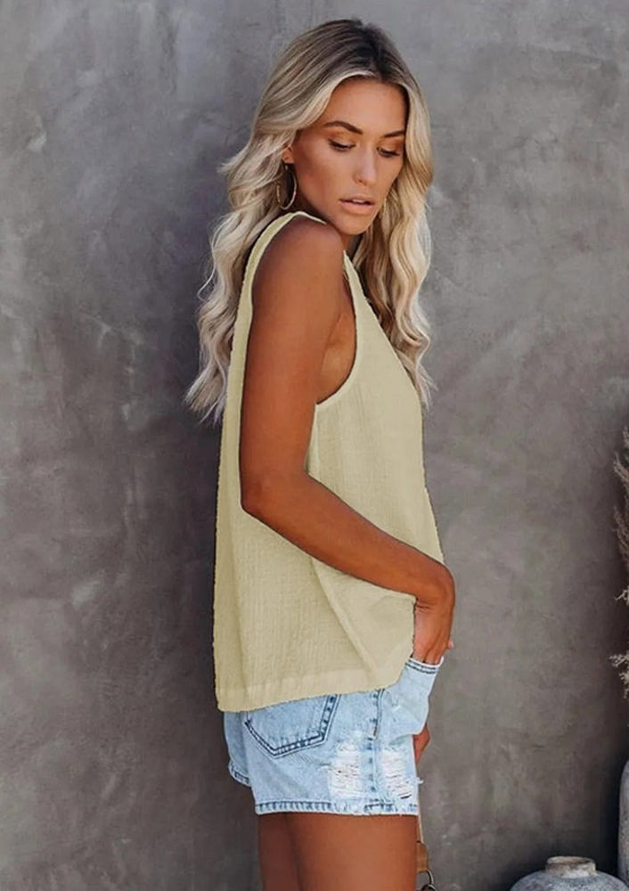 Textured Button Top