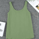 Small Green Textured Button Top