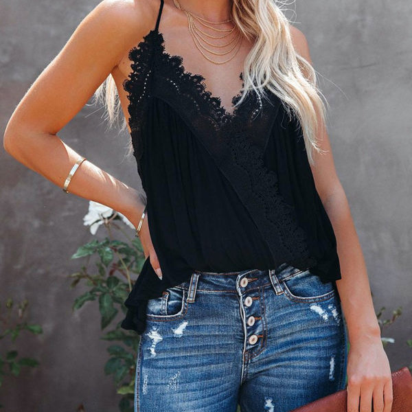 So Pretty Cotton Lace Tank