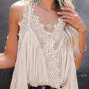 Medium Apricot So Pretty Cotton Lace Tank