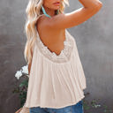 Small Apricot So Pretty Cotton Lace Tank