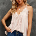 Small Apricot So Pretty Cotton Lace Tank