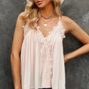 Small Apricot So Pretty Cotton Lace Tank