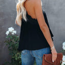 Medium Black So Pretty Cotton Lace Tank