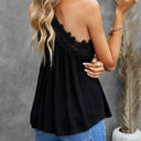 XL Black So Pretty Cotton Lace Tank