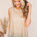  Gradient Leopard Tunic Top