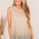  Gradient Leopard Tunic Top