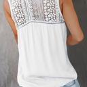  Lace Back Sleeveless Top