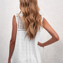 Small White Lace Back Sleeveless Top