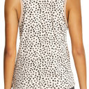  Sleeveless Crew Neck Dotted Top