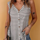  Striped Sleeveless Top