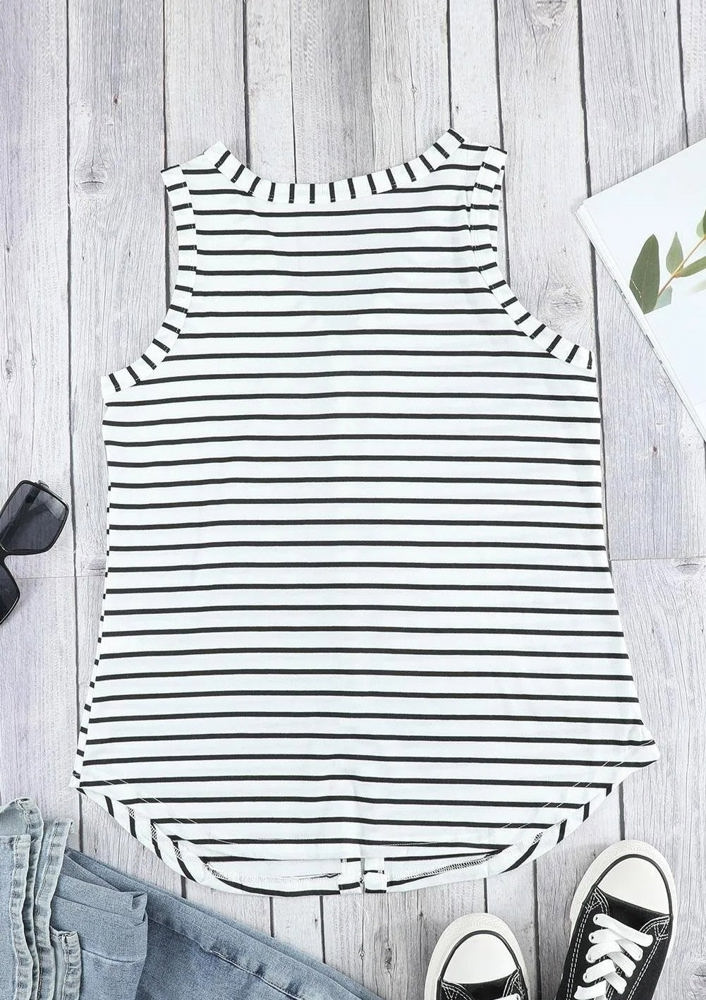 Striped Sleeveless Top