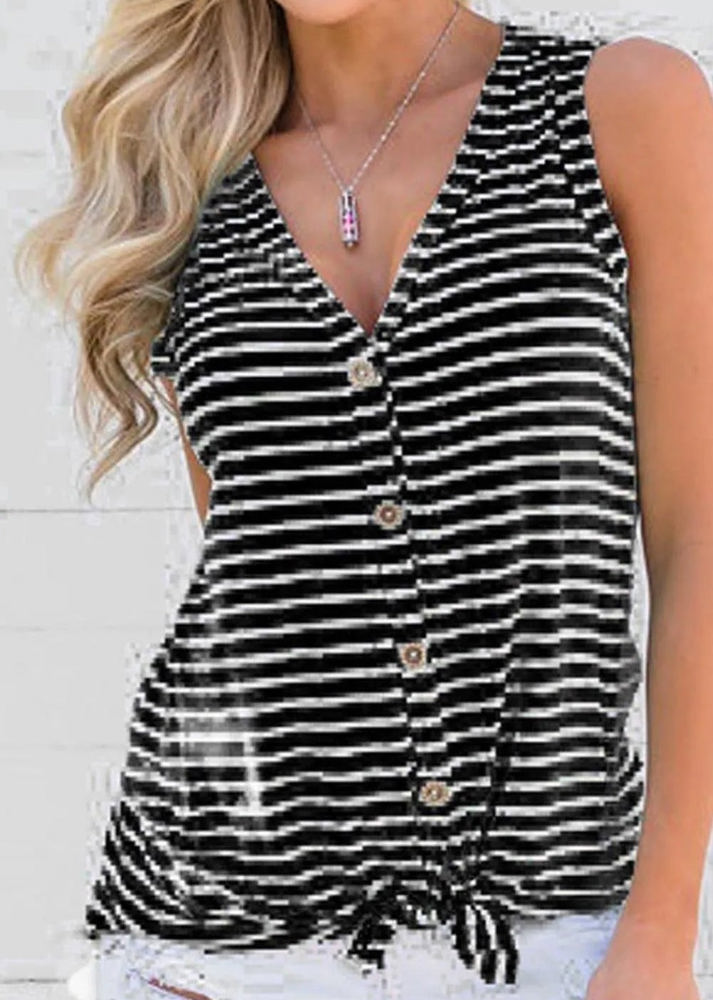 Striped Sleeveless Top