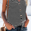 Small Black Striped Sleeveless Top