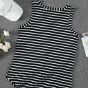 Small Black Striped Sleeveless Top