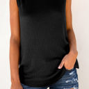 Medium Black Everyday Waffle Top